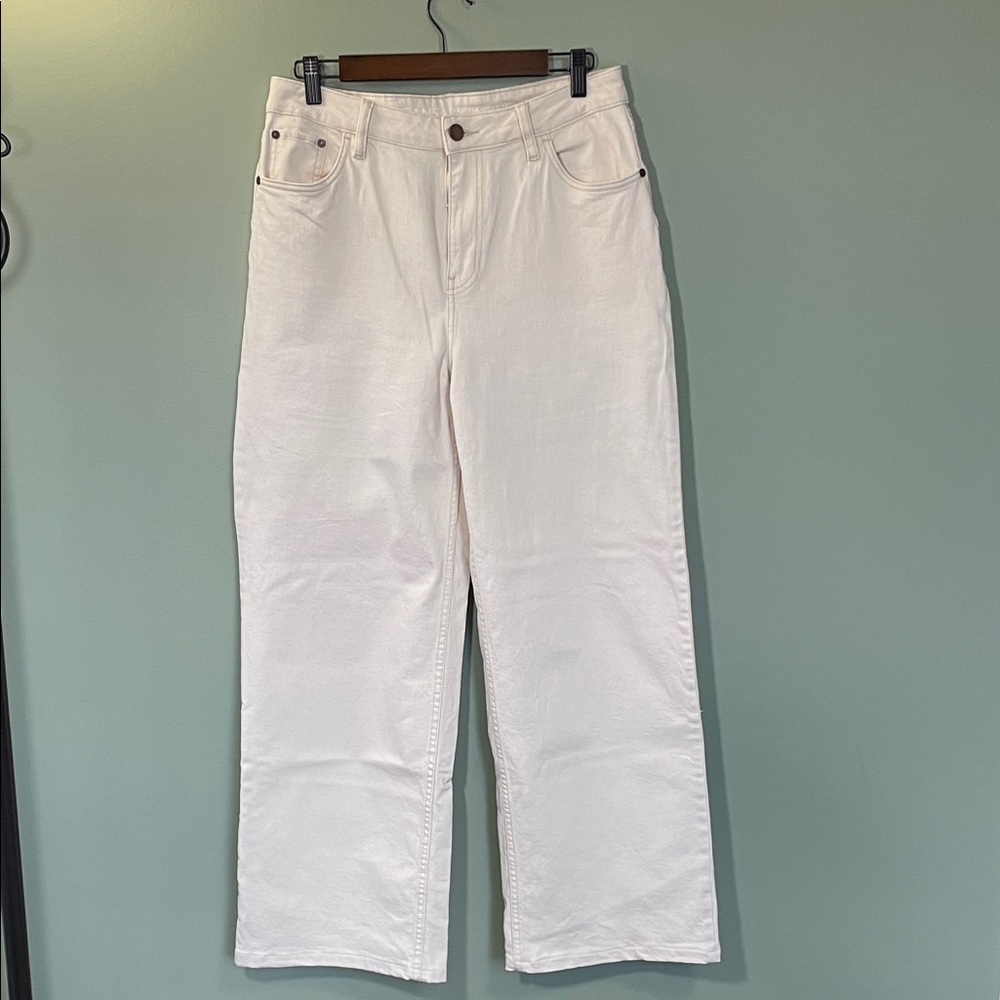 Wide Leg Off-White Women's Jeans Sz 31